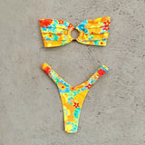 Micro Bikini Push Up Women Swimsuits 2024 Sexy Female Swimwear Brazilian Bikini Set Thong Biquini Swim Suits Print Beachwear