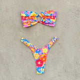 Micro Bikini Push Up Women Swimsuits 2024 Sexy Female Swimwear Brazilian Bikini Set Thong Biquini Swim Suits Print Beachwear