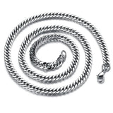 HNSP 8mm-14mm Thick Stainless Steel Cuban Chain Necklace For Men Punk Neck Male Chains Jewelry Accessories